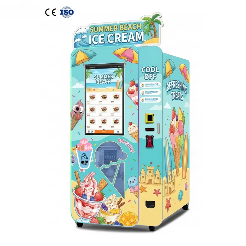 Soft Serve Ice Cream Machine - Máquina de Venda Automática de Sorvete,