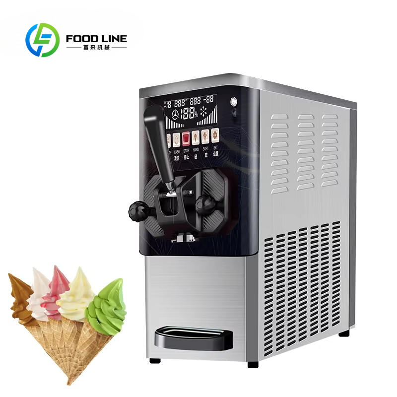 Soft Serve Ice Cream Machine - Máquina de Sorvete Soft Automática Comercial
