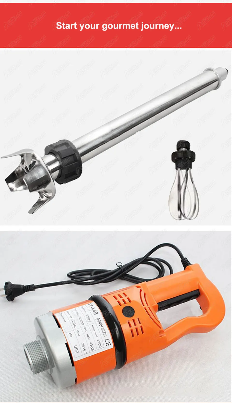 Bar Blender Mixing - K4B-530 liquidificador de mão elétrico mexendo