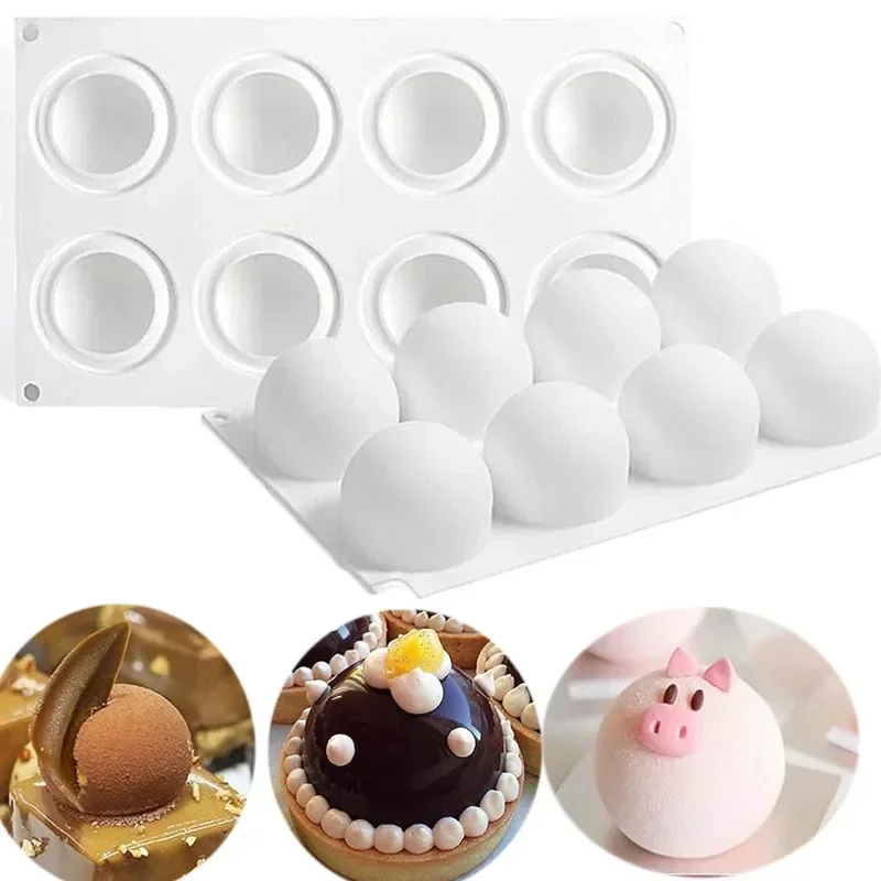 Commercial Kitchen Accessories - Molde de silicone esfera 3d para