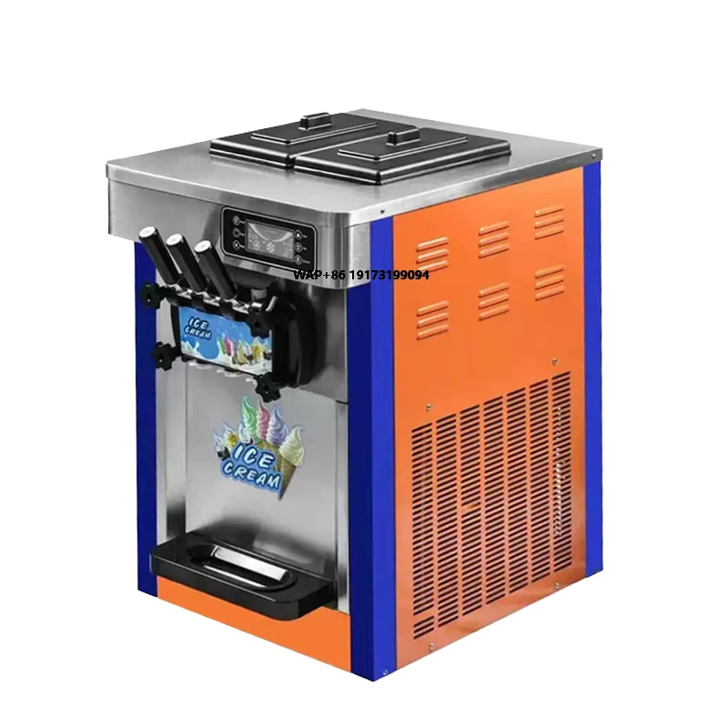 Soft Serve Ice Cream Machine - Nova Máquina Comercial de Sorvete Soft