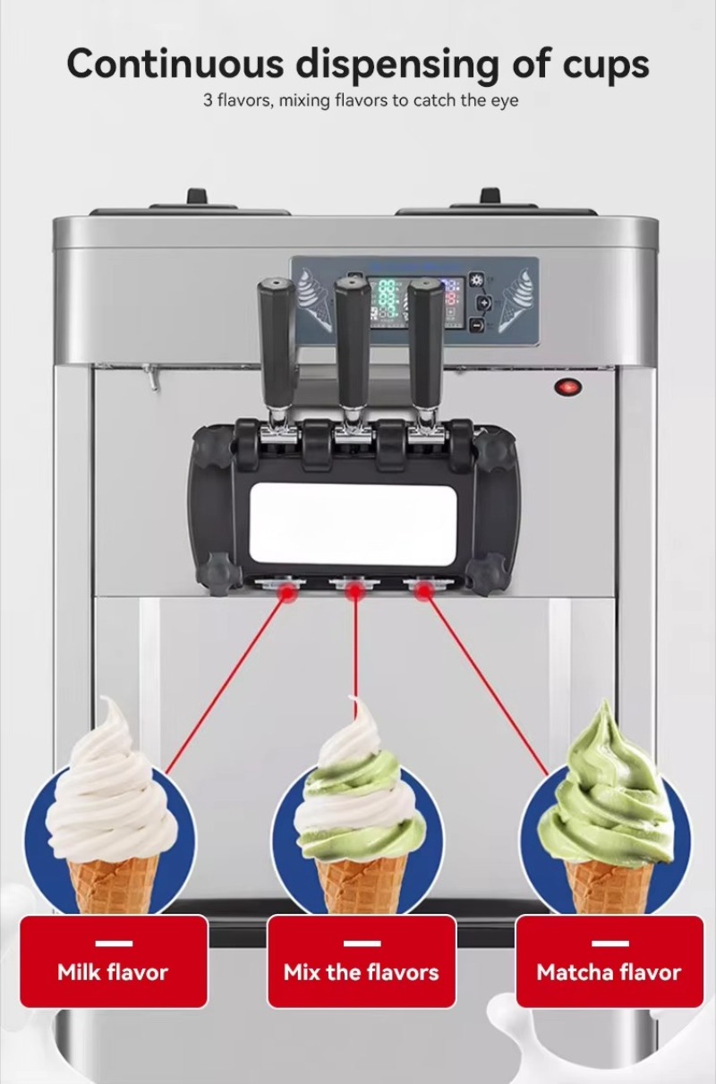 Máquina de Sorvete Automática  - Soft Serve Ice Cream Machine avaliação e preço