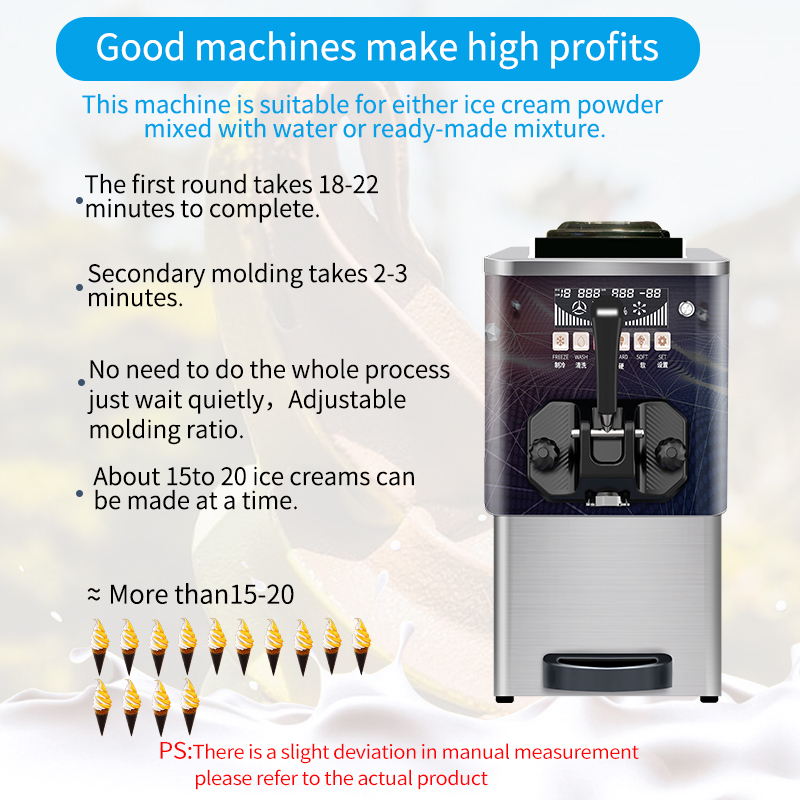 Máquina de Sorvete Soft Automá - Soft Serve Ice Cream Machine avaliação e preço