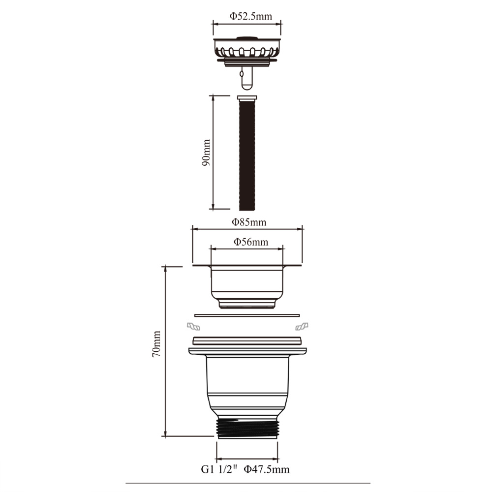 Talea 114MM Kit de resíduos de - Commercial Kitchen Bin avaliação e preço