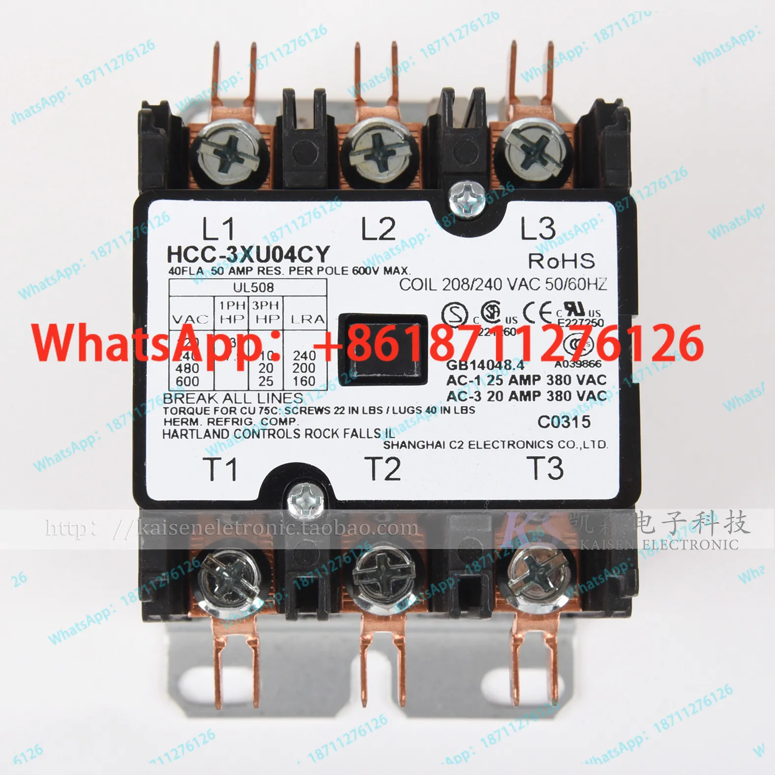 Contator CA Trifásico HCC-3XU0 - Commercial Kitchen Ceiling avaliação e preço