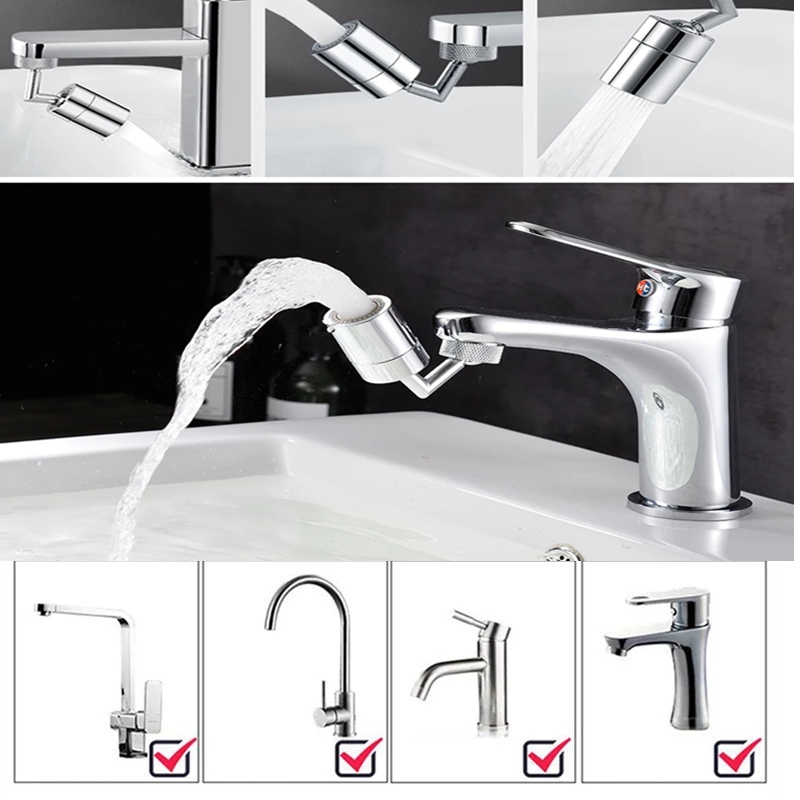 1-10PCS 720 °   Extensor de To - Commercial Kitchen Tap With Spray avaliação e preço
