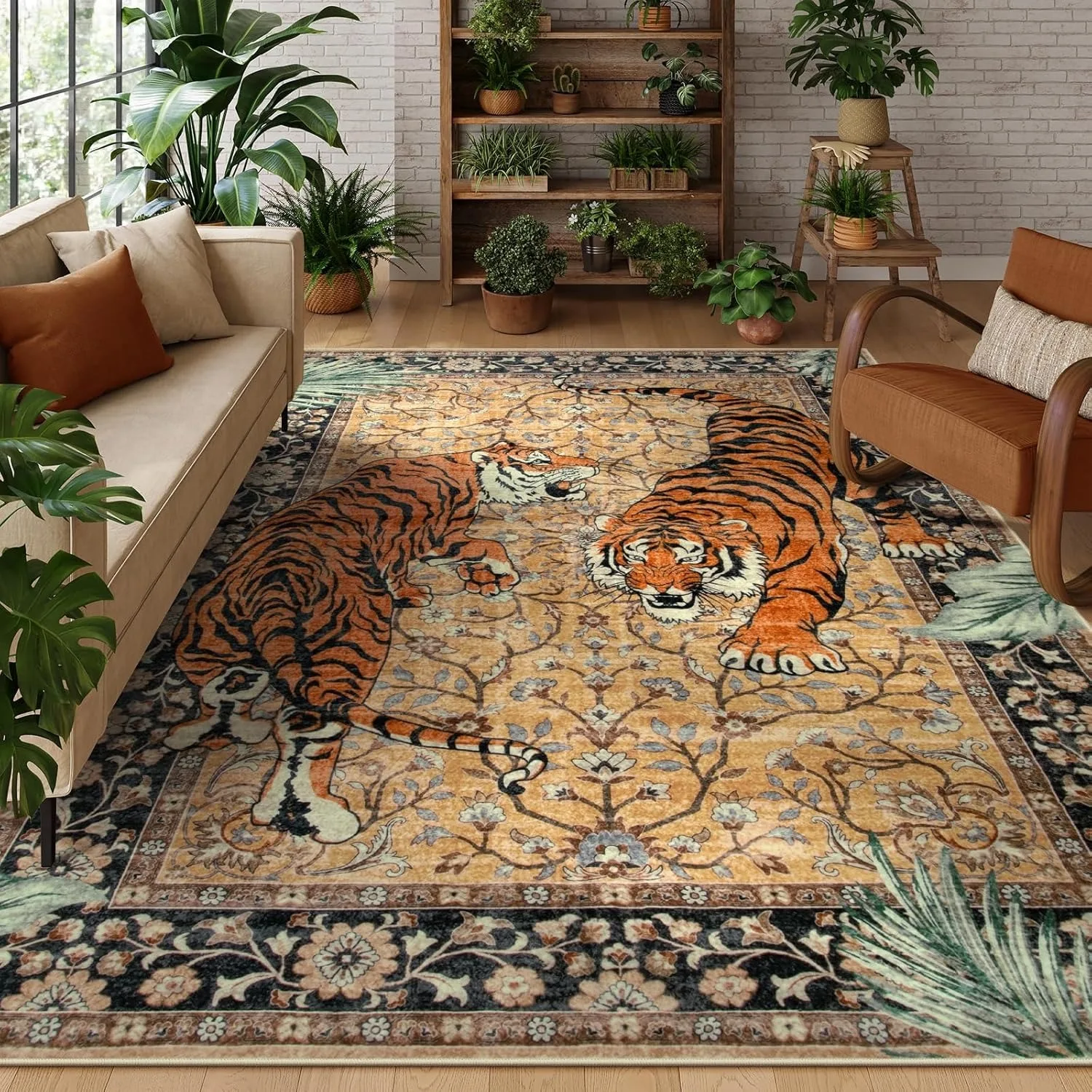 Tapete Jungle Tiger para Sala  - Commercial Dishwasher Table avaliação e preço
