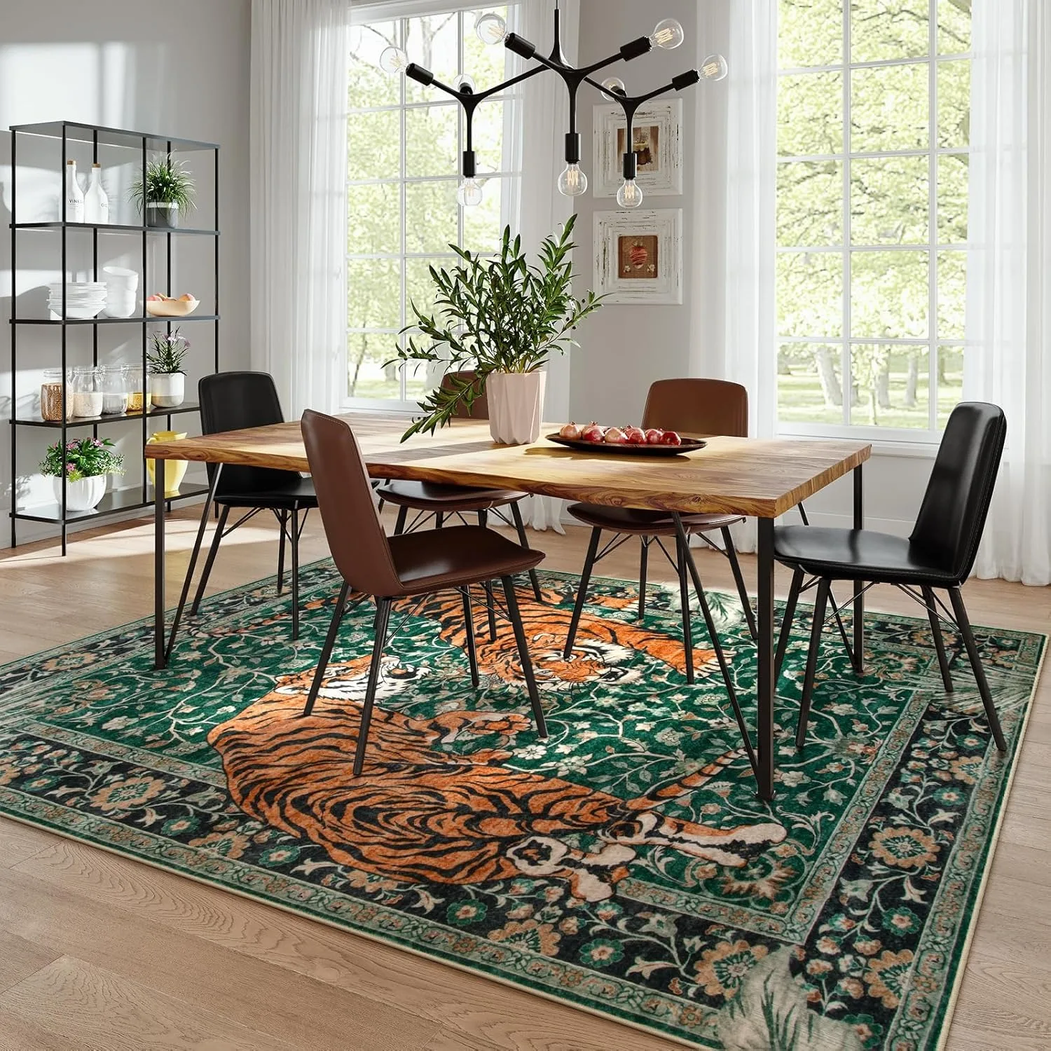 Tapete Jungle Tiger para Sala  - Commercial Dishwasher Table avaliação e preço