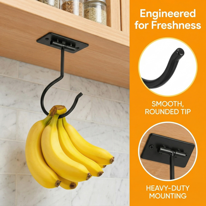 Gancho Adesivo de Metal Preto  - Commercial Kitchen Shed avaliação e preço