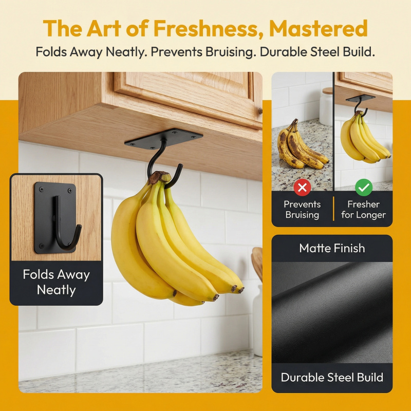 Gancho Adesivo de Metal Preto  - Commercial Kitchen Shed avaliação e preço